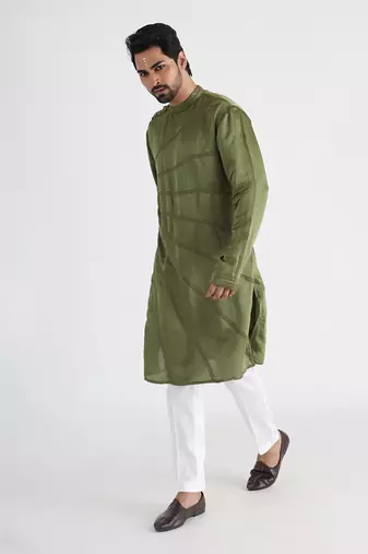Olive kurta set