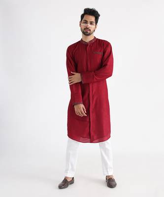 Brown ahmar nehru jacket set 4