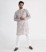 Off white aaref kurta set