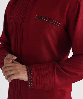 Brown ahmar nehru jacket set 5
