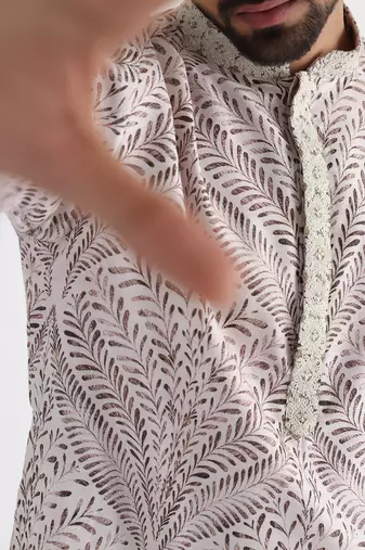 Off white aaref kurta set