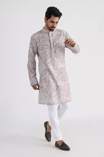 Off white aaref kurta set