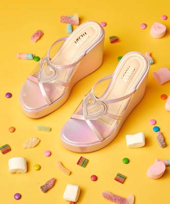 Light pink jellybean wedge 2