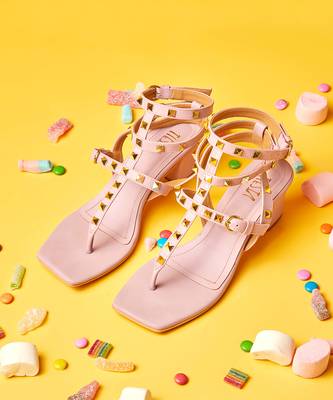 Lavender taffy block heels 2
