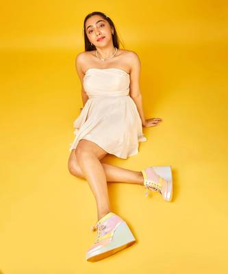 Pastel multi color marshmellow wedge 4