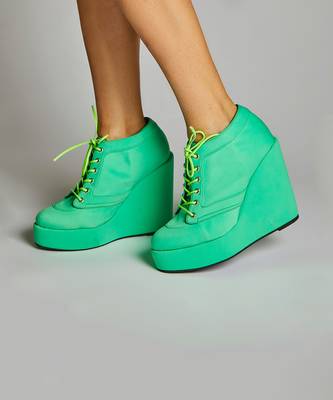 Green sneaker wedges 3