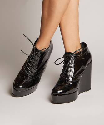 Black sneaker wedges 2