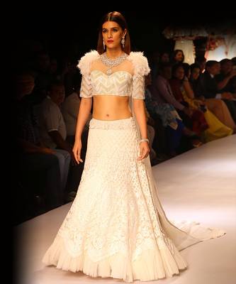 White Rubesco Lehenga Set 1