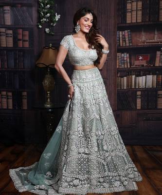 Pista Green Lehenga Set 5