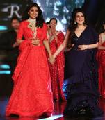 Red Organza Embroidered Lehenga Choli