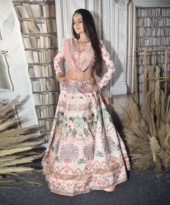 Pink Paradise Lehenga Set 1