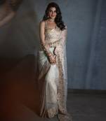 Bageecha Shwet Aur Rangeen Saree