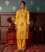 Golden yellow kurta set