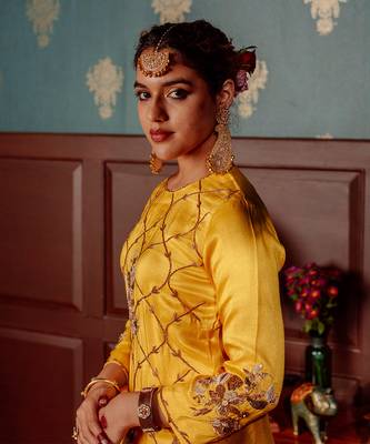 Golden yellow kurta set 3