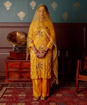 Golden yellow kurta set 5