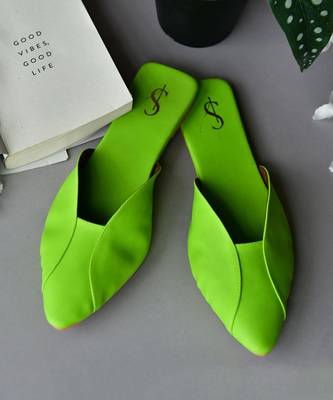 Green pop-up green flats 2