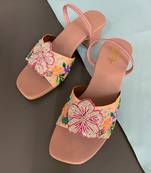 Multi color sharon block heels