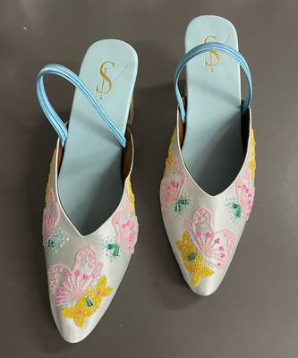 Blue flutter heels 1