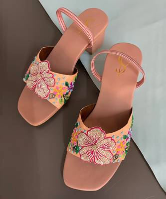 Multi color sharon block heels 2