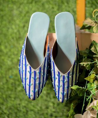 Dark blue firuzeh acrylic heels 1