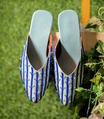 Dark blue firuzeh acrylic heels