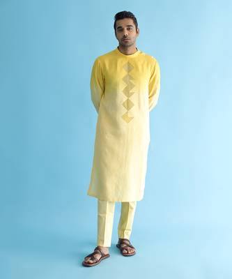 Dusk yellow kurta set 1