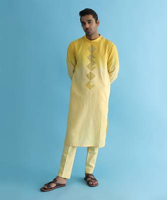 Dusk yellow kurta set 2