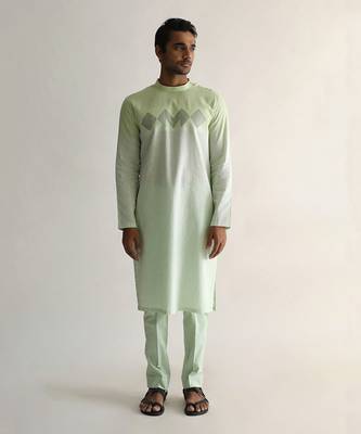 Beryl green kurta set 1