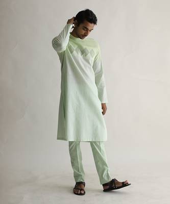 Beryl green kurta set 4