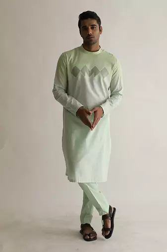 Beryl green kurta set
