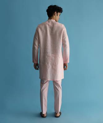 Abendrot pink kurta set 2