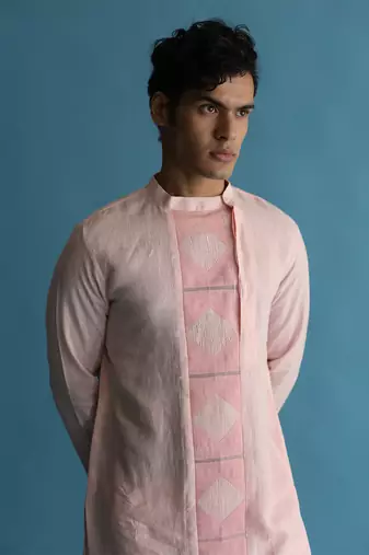 Abendrot pink kurta set