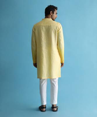 Abendrot yellow kurta set 2