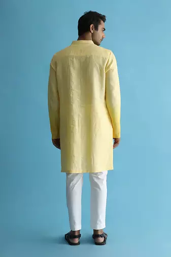 Abendrot yellow kurta set
