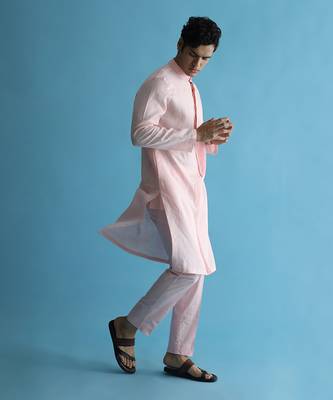Auretta pink kurta set 3