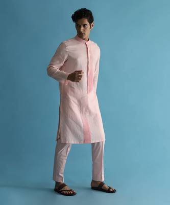 Auretta pink kurta set 4