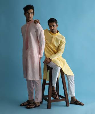 Auretta pink kurta set 5