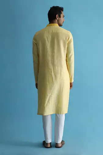 Auretta yellow kurta set