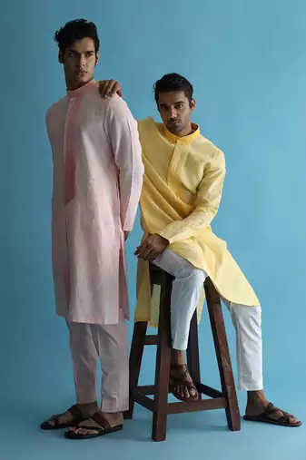Auretta yellow kurta set