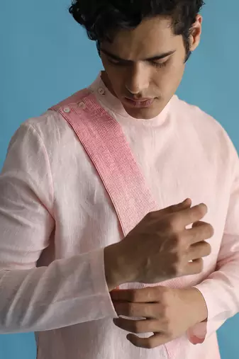 Meadow pink kurta