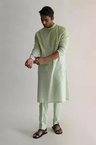 Meadow green kurta