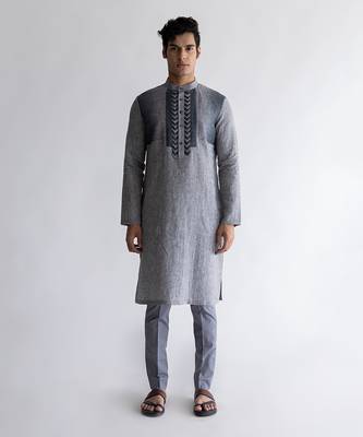 Lagom grey kurta set 1