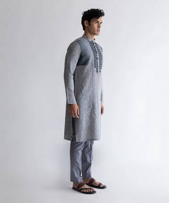 Lagom grey kurta set 2