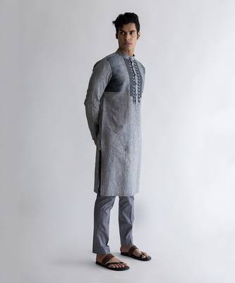 Lagom grey kurta set 4