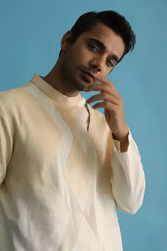 Yvaine beige kurta set