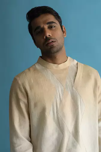 Yvaine beige kurta set