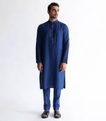 Raven blue kurta
