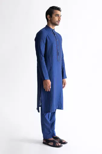 Raven blue kurta