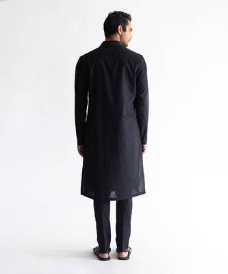 Raven black kurta 2