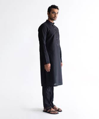 Raven black kurta 3